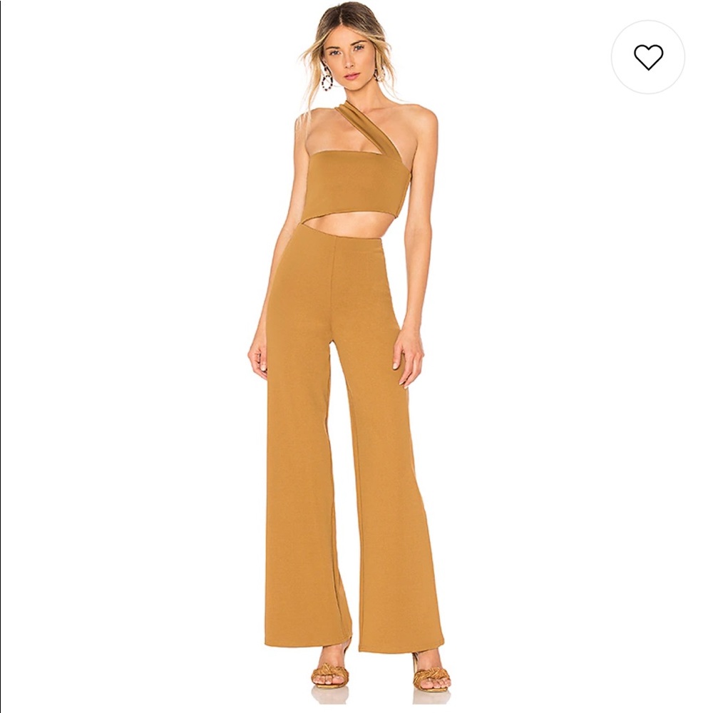 NWOT House of Harlow 1960 Fabien Jumpsuit Toffee